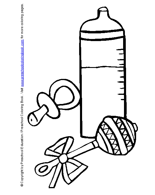 baby items coloring pages - photo #2