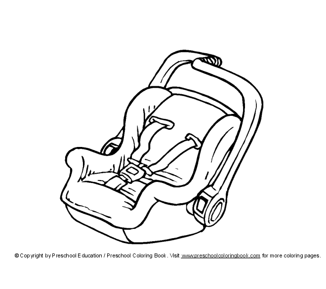 www.preschoolcoloringbook.com / New Baby Coloring Page