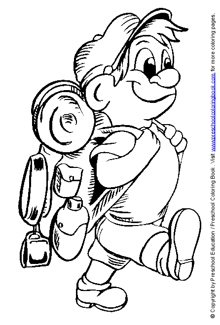camping gear coloring pages - photo #29
