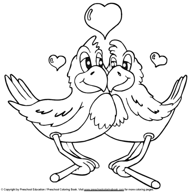 pre school valentine coloring pages - photo #47