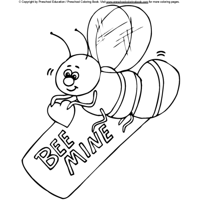 pre school valentine coloring pages - photo #26