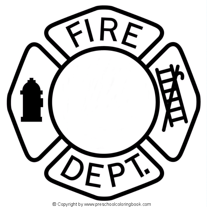 www.preschoolcoloringbook.com / Fire Safety Coloring Page